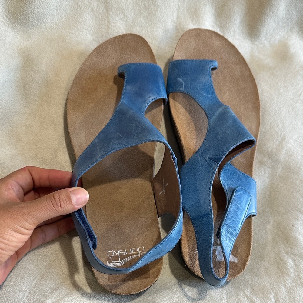 Dansko Reece Women's Vibrant Blue Sandals - Picture 12 of 13